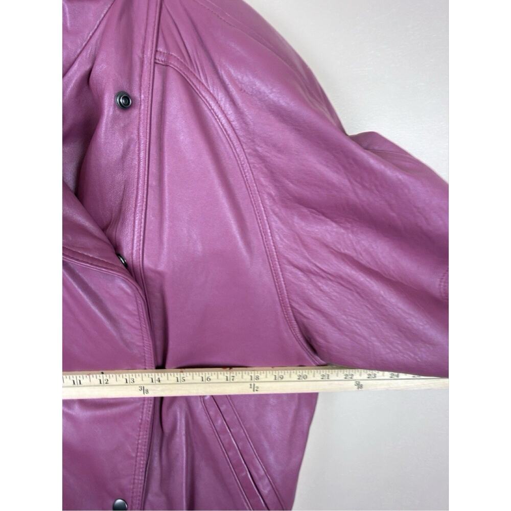 Jacqueline Ferrar Mauve Leather Jacket - Picture 17 of 17
